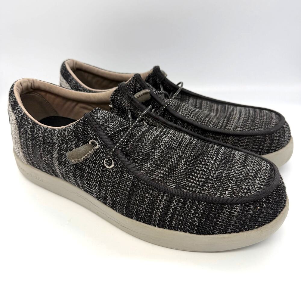 Volcom Men's Gray Chill Composite Moc Toe Slip-On Canvas Work Shoes Size 11.5